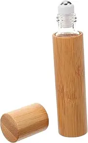 WRITWAA Essential Oil Roller Bottle Refillable Container for Perfume Cosmetics Portable Travel Natural Design for Essential Oils Fragrance