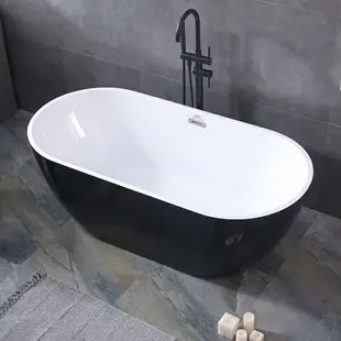 亞克力家用一體無縫獨立式浴缸薄邊保溫1.2-1.7米小尺寸酒店浴盆/浴缸/浴池/泡澡缸/亞克力浴缸