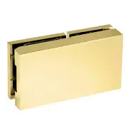 CRL Brass Scala 180° Right Hand Glass-to-Glass Hinge, Concealed Screws