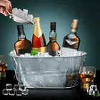 Drink Cooler Capacity Ice Bucket for Beer Beverages Party Drink Cooler Storage