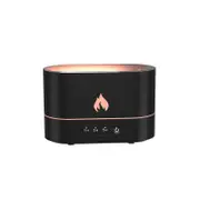 180ML Air Humidifier Essential Oil Diffuser Ultrasonic Mist Maker Simulation Flame Lamp USB for Living Room Yoga