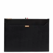 [Thom Browne] Pebble Grain Leather Lock Medium Document Holder Men