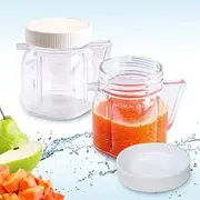 [CarterTM] Replacement Mini 1-cup Clear Plastic Jar by , fits most Oster Blenders (2 Pieces)