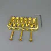 6 String Fixed Guitar Bridge Fits LTD and Sterling Style Guitars! New - Gold