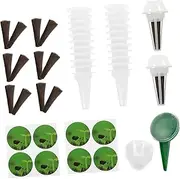 HANABASS Hydroponic Growing -Piece Kit Humidity Dome Garden Baskets Sponges for Planters and Seedlings