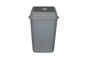 Italplast Heavy Duty Waste Bin with Swing Top Lid 42L (Grey)
