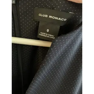 club Monaco 深藍點點長袖洋裝 #0