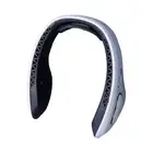 T (White) Leafless Neck Cooling Massage Fan For Household Indoor