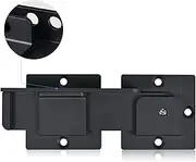 7.5" Flip Gate Latch Lock with Padlock Holes, 4mm Heavy Duty Aluminum Alloy Door Latch for Outdoor Wooden Fence, Swing and Sliding Open Gate, Double Gate, Barn Door, Shed, Vinyl Fence, Yard (1Pack)