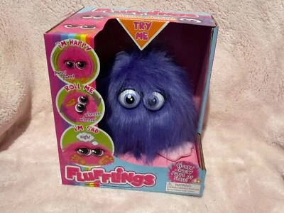 Flufflings Giggly Jiggly 6" Loco purple soft Plush New