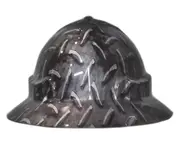 Cool Hard Hats Unisex CHECKERPLATE Pro Choice Wide Brim Safety Hard Hat