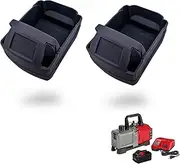 deawater 2PCK Gray Silicone Protect case for Milwaukee M18 3.0 4.0 5.0 Battery (Battery Not Included)