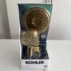 KOHLER Viron 6 in. Dual Wall Mount Shower Heads 1.75 GPM Vibrant Brushed Brass
