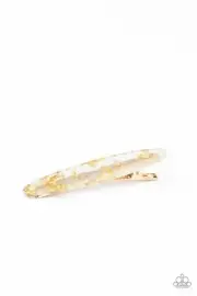 Paparazzi Hair Clip - Confetti Couture - Gold