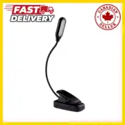 Flexible Battery Powered LED Portable Book Light With Easy Clip Reading Lamp
