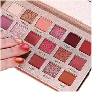 (Eyeshadow Palette) - Beauty Glazed The New Nude Eyeshadow Palette 18 Colours Matte Shimmer Glitter Multi-Reflective Shades Ultra Pigmented Makeup Eye Shadow Powder Waterproof Eye Shadow Palette