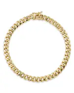 Bloomingdale's Fine Collection Men's Miami Cuban Chain Bracelet in 14K Yellow Gold