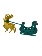 Santa Sleigh Nick Nack Home Decor