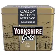 Taylors of Harrogate Yorkshire Gold Tin, 80 Teabags (Packaging may vary)