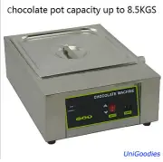 Chocolate Melting Machine 1 Pot Fondue Melter Pastry Caterer Commercial Electric