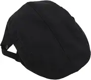 [ANDRESLAD] Chef Caps French Beret Hat Simple Structure Comfortable Canvas for Waiter Chef Family Black