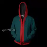 Children's Size Spider Man Themed Hooded Jacket Into The Spider-Verse Cosplay