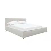 [James Lane] Riley Boucle Ivory Bed Frame
