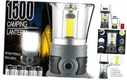 LED Camping Lantern Battery Powered 1500 Lumen COB Camping Light 4*D