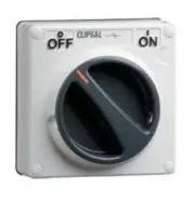 Clipsal 56-SERIES SURFACE SWITCH 1-Pole 15A 250V Less Enclosure, Resistant White