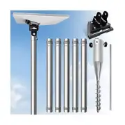 Starlink Mini Pole Mount, with 0-30° Adjustable Starlink Pipe Adapter, 9ft
