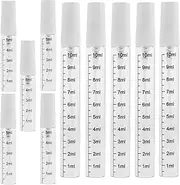 Healeved Set of 10 Spray Bottles 5ml/10ml Empty Bottles Scale Portable for Travel Containers