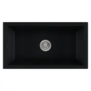 OLIVERI Sicily Fireclay Farmhouse Counter Top or Undermount Sink - Matte Black SC-MB1980