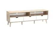 Shangri-La Nyhavn Collection TV Entertainment Unit (White/Oak, 170cm)