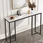 Modern Real Marble Console Table Entryway Foyer Display Accent Table Coffee Bar