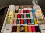 Allegra BabyLock Finishing Touch embroidery thread and stabilizer .....used once