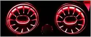 Rear Air Conditioning Vent LED Turbine Ambient Light Compatible with Mercedes Benz C/E/GLC Class W205 W213 X253 LED Atmosphere Light(GLB)