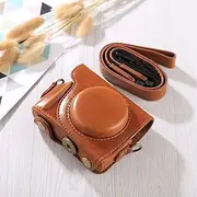 YUNCHAO Camera Accessories Full Body Camera PU Leather Case Bag with Strap for Canon G9X / G9X II Camera Bags