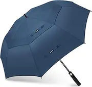 KEYHOT Large Golf Umbrella Windproof Strong - 51/54/62/68 Inch Vented Golf Umbrellas Double Canopy - XL Extra Large Golfing Umbrella Automatic Open With Strap for Men