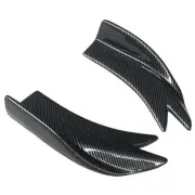 2x Carbon Fiber Look Rear Bumper Splitter Diffuser Canards Protector For Car SUV (for: Honda Civic)