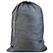 Mesh Laundry Bag - Secure Drawstring Closure, Machine Washable, 1 Black