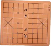 Vaguelly Portable Dual Sided Chessboard Pad Foldable PU Chinese Chess Go Game Mat for Students Adults Versatile Game Accessory for All Ages for Travel Home Play