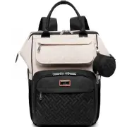 BabbleRoo Diaper Bag Backpack, Multifunction Nappy Changing Bag with Changing...