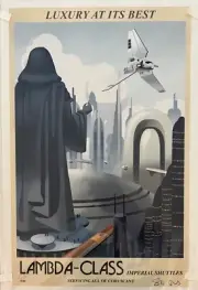 Star Wars Luxury at its Best Shuttles Steve Thomas fine Art Print signed #17/150