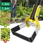 Garden Hoe Tool 1.2/1.6MStainless Steel Sharp Stirrup Loop Hoe Ergonomic☿Weeding