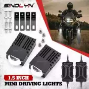 Mini LED Projector Lens Headlights Bi LED Matrix Lights Combo Fog Driving Lamps