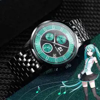 在飛比找蝦皮購物優惠-初音未來手錶幸運石官方正版 二次元動漫MIKE鏡音巡音mei