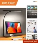 160 LED Eye-Caring Clip-On Desk Light with 10 Brightness Levels for Work & Study