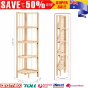 Foldable Corner Shelf Cedar Wood Folding Storage Display Rack Home Organiser New