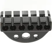 Headless Guitar Bridge 6 String Metal Instrument Accessory Part Electric Guitars Black