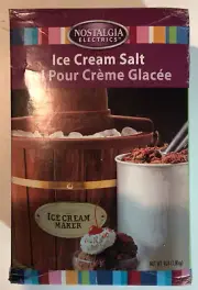 Nostalgia Old Fashioned Ice Cream Rock Salt USA Made 4 Pound Box